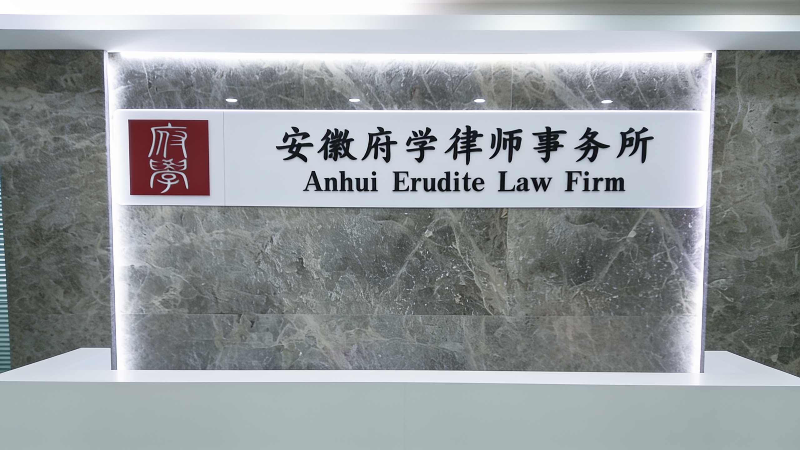 府学律所前台形象墙